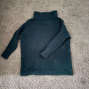 Free People Dark Green Turtleneck Sweater